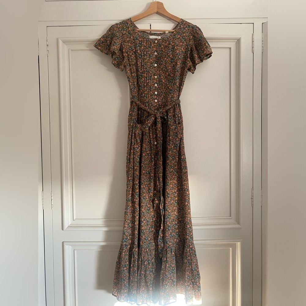 Dôen Marfa Dress Yellow Laurel Canyon Rose XS